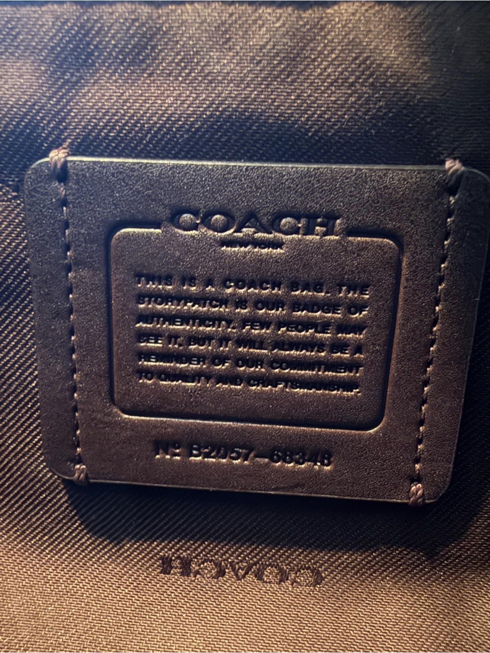 Coach Cassie Crossbody Black Pebbled Leather Bag Style 68348 - Picture 6 of 8
